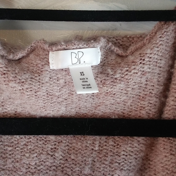 BP Tan (Kind of a pink/tan?) Long Soft Hooded Cardigan w/ Front Pockets Size XS - Picture 2 of 5